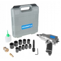 Gudepol - Klucz pneumatyczny udarowy z zestawem nasadek 1/2" 410Nm