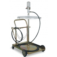 Magneti Marelli - Mobilny zestaw smarowniczy pod beczkę 180-200kg (pompa 50:1, dł.940mm, pistolet z adapterem i przewodem 2m)