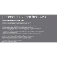 Magneti Marelli - Geometria C200 wersja na podnośnik