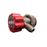 Szybkozłączka kątowa do klimatyzacji na czynnik r134a gwint 1/4 SAE 7/16