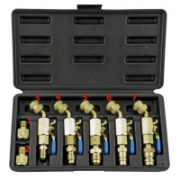 Optima - Uniwersalny zestaw redukcji adapterów z zaworem kulowym 7szt.